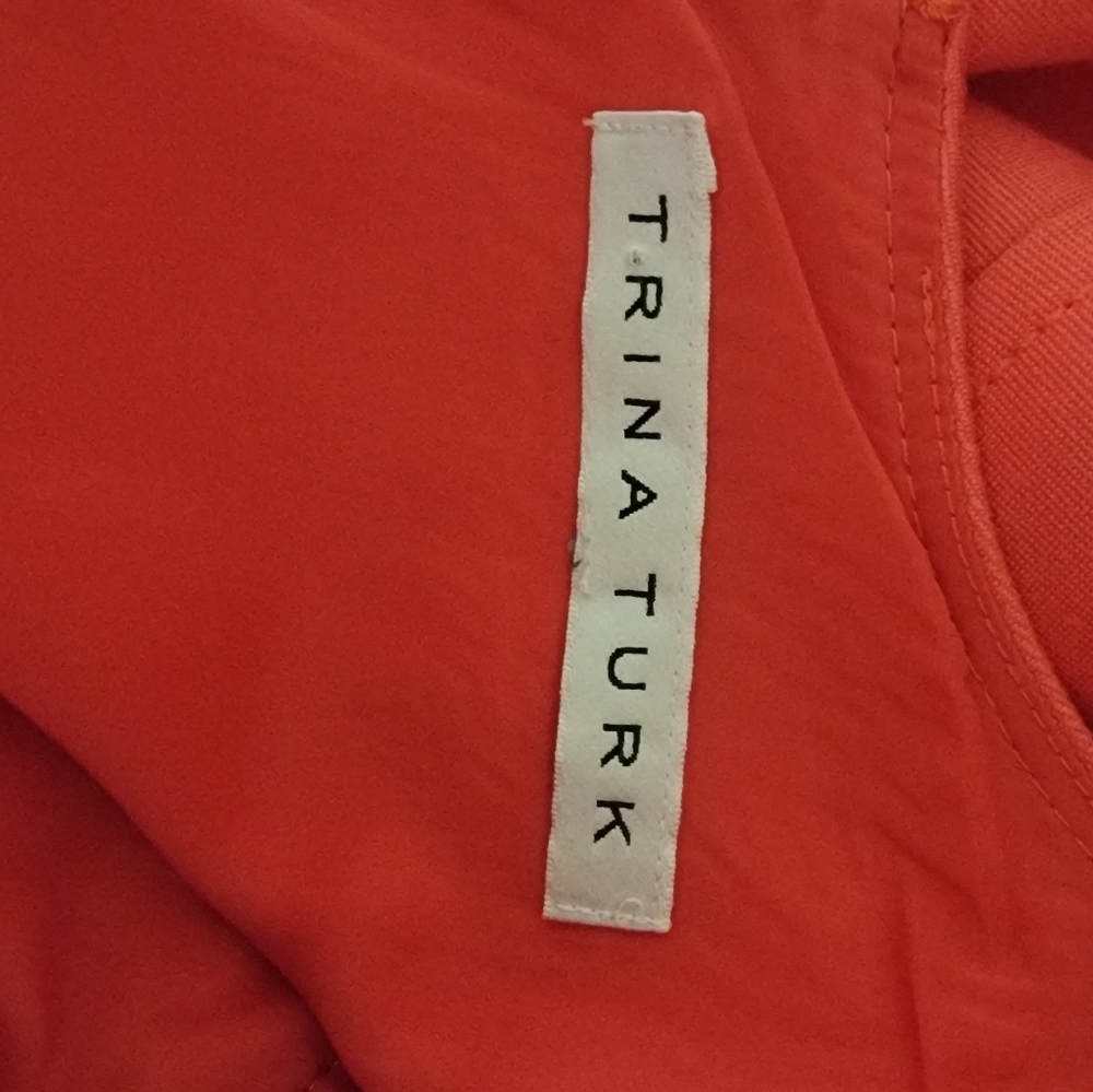 Trina Turk Coral Pink Dress size snall - Picture 3 of 5
